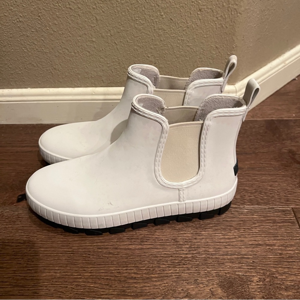 Sperry Women's Torrent Chelsea Waterproof Boat Boots Matte White Sts87752 Sz 8